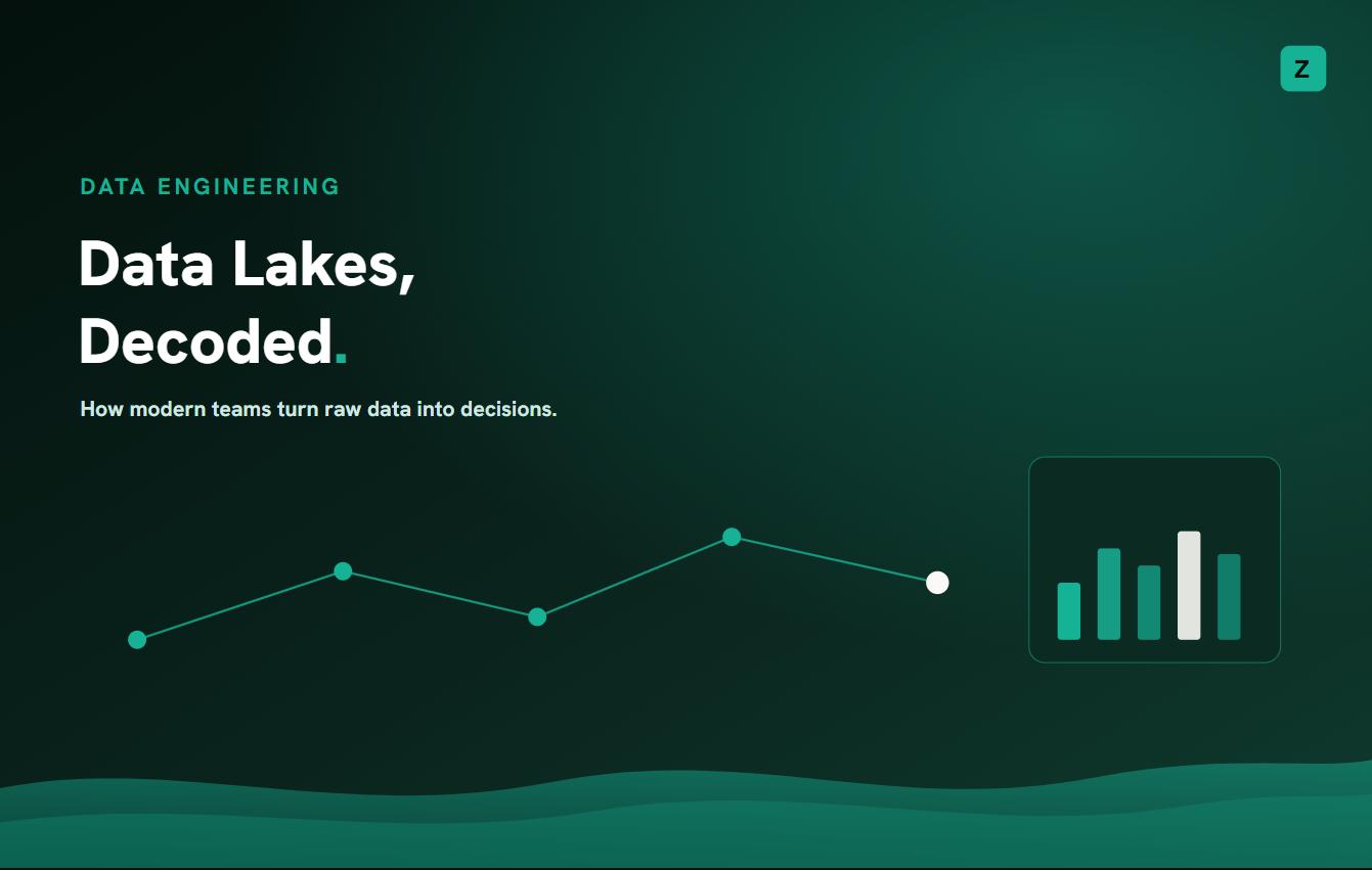 Data lake and data engineering pipeline illustration