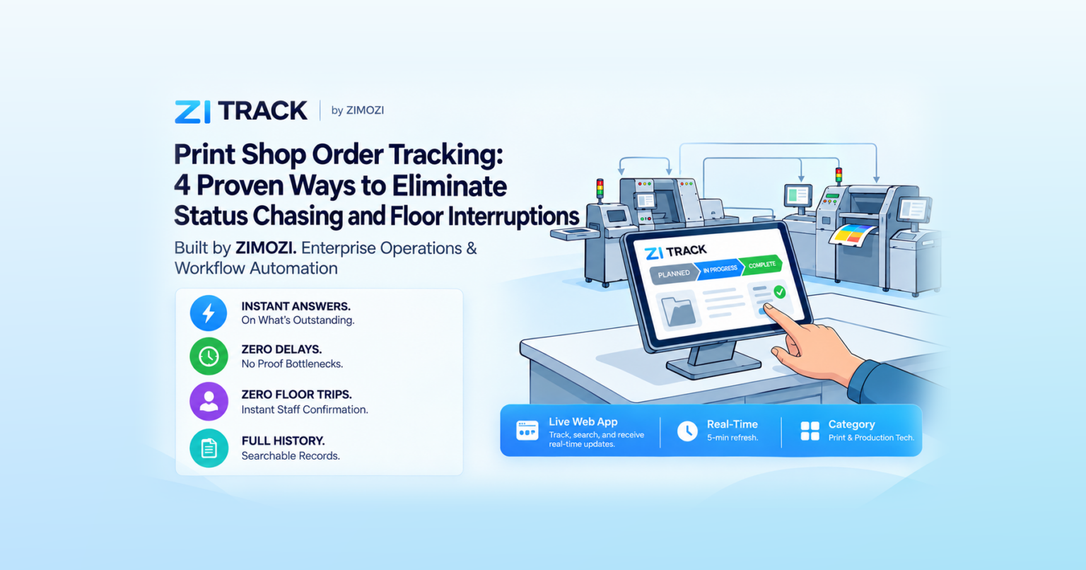 Printing Tracker Software
